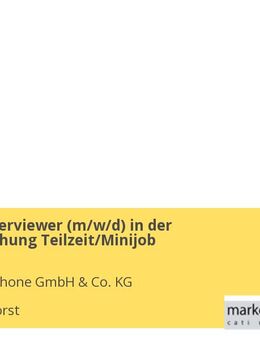 Telefon-Interviewer (m/w/d) in der Marktforschung Teilzeit/Minijob - Wallenhorst