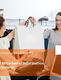 Kassierer / Mitarbeiter Information in Teilzeit (m/w/d) - Großpösna