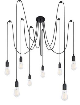 GLOBO LIGHTING Pendelleuchte OLIVER, ohne Leuchtmittel, Hängeleuchte, Kabel, 1,5-3,5m Länge kürzbar, E27 Fassung