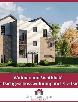 Exklusives Dachgeschoss mit Charme - 2-Zimmer-Wohnung und großer Dachterrasse - Moormerland