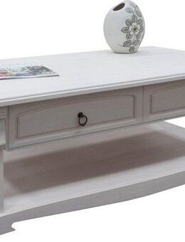 Home affaire Couchtisch Anna (Gesamtmaße (B/T/H): ca. 120/65/43 cm), Kaffeetisch mit Schublade und Ablage, Massivholz, FSC®