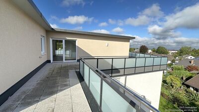 Penthouse-Wohnung, barrierefrei mit dreiseitiger -Dachterrasse in Memmingen