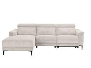 Places of Style Ecksofa Lund in Cord, L-Form, 261 cm, manuelle und elektr. Relaxfunktion, USB-A und Kopfteilverstellung