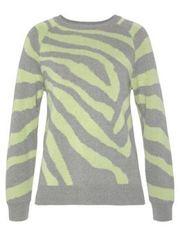 LASCANA Strickpullover mit Zebramuster, leichter Damenpullover mit Animalprint