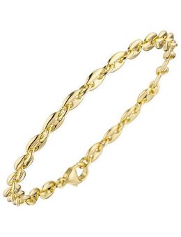 JOBO Goldarmband Kaffeebohne, 585 Gold 21 cm