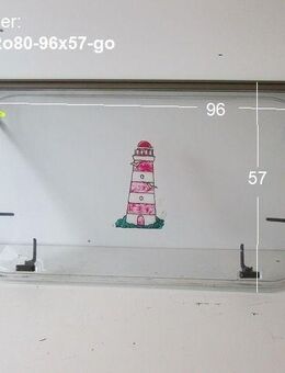 Adria Wohnwagen Fenster Roxite 80 ca 96 x 57 gebr D78 (4051 Optima, Leiste goldfarben) - Schotten Zentrum