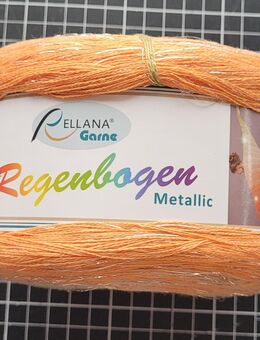 Bobbel Regenbogen Metallic | 200g - 760m | orange - beige - grün | Rellana - Althengstett