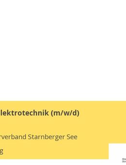 Fachkraft Elektrotechnik (m/w/d) - Starnberg