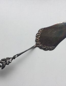 Antiko 100er Silber Auflage Versilbert Tortenheber Hildesheimer Rose - Fulda