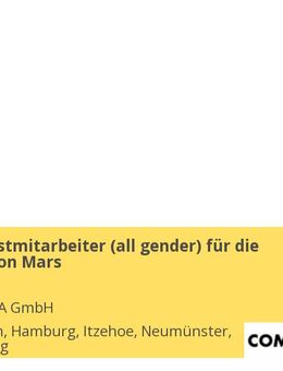 Außendienstmitarbeiter (all gender) für die Produkte von Mars - Elmshorn