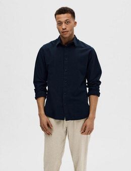 Selected Leinenhemd SLHSLIMNEW-LINEN SHIRT LS NOOS unifarben