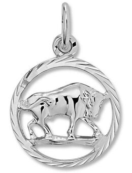 ONE ELEMENT Sternzeichenanhänger Stier Sternzeichen Anhänger aus 925 Silber, ein Hauch von Luxus für den Alltag