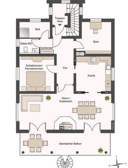 Wohnungspaket mit insgesamt 8 Zimmern und Garten nahe Nürnberg - Allersberg