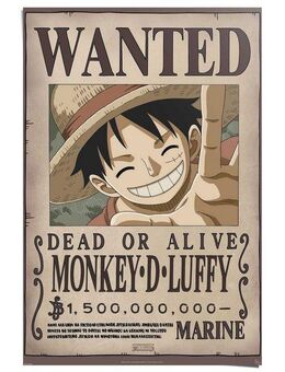 Reinders! Poster One Piece - wanted Luffy