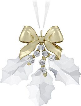 Swarovski Dekohänger Sammelfigur Holiday Magic Stechpalmenblätter Ornament (1 St), Swarovski® Kristall