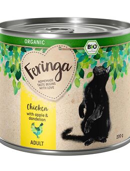 Sparpaket Feringa Bio Menü 12 x 200 g - Bio Huhn mit Apfel und Löwenzahn