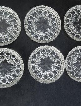 Bleikristall Gläseruntersetzer 9,5 cm 6 Glas-Untersetzer Vintage zus. 4,- - Flensburg
