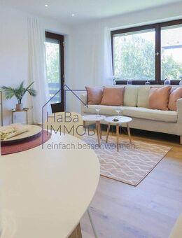 Charmante 4-Zimmerwohnung im ersten Obergeschoss mit Balkon und Gartenanteil - Dittelbrunn
