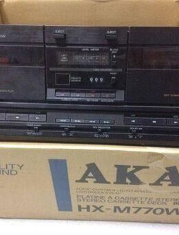 AKAI-DOPPEL Cassetten Deck MIDIHX-M770W Dolby B C NR Autorevers Doppel Tape - Dübendorf