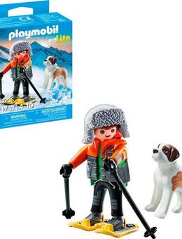 Playmobil® Wanderer mit Bernhardiner (71741), Playmobil My Life Konstruktions-Spielset, (8 St)
