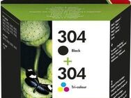HP 304 schwarz + Farbe (3JB05AE) Combo Tintenpatrone (Spar-Set, original Druckerpatrone 304 schwarz/cyan/magenta/yellow, Instant Ink)
