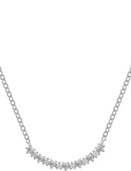 Firetti Kette mit Anhänger Schmuck Geschenk Silber 925 Halsschmuck Ankerkette Sterne, Made in Germany - mit Zirkonia (synth)