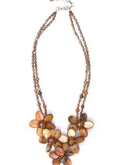 COLLEZIONE ALESSANDRO Kette mit Anhänger Padma, Muschel-Blüten