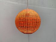 Mid Century Rattan Pendant Lamp zu Teak Space Age 60er Danish 70s - Hamburg Hamburg-Nord