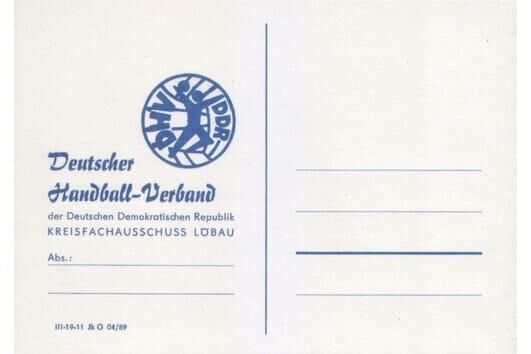 3x Postkarte Deutscher Handball-Verband der DDR - Bamberg