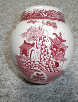 Porzellan Teedose rose mit Bodenmarke (412) - Hamburg