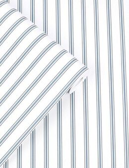 LAURA ASHLEY Vliestapete Farnworth Streifen, glatt, gestreift, (1 St), 10mx52cm (ca. 5m2)