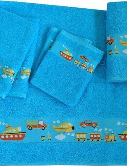 Dyckhoff Handtuch Set Auto, Walkfrottee (Set, 6-St), Auto Motiven, 2 Handtücher, 2 Gästetücher, 2 Waschhandschuhe