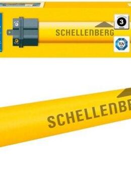 SCHELLENBERG Rollladenmotor Standard, Rohrmotor mit mechanischer Endlageneinstellung, geeignet für 60 mm Rollladenwelle, Maxi, 20 Nm, Zugkraft 34 kg