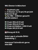 ERSTBEZUG 4er WG!! WG-Zimmer in München - Laim! in 80687
