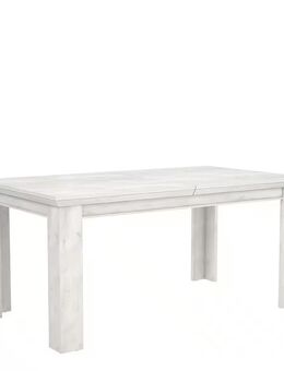 Esstisch ausziehbar in Pinie Weiss - 160(205)x75x90cm (BxHxT) - Hamburg