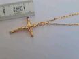 Gold 585 er Kette Jesus Kreuz in 40210