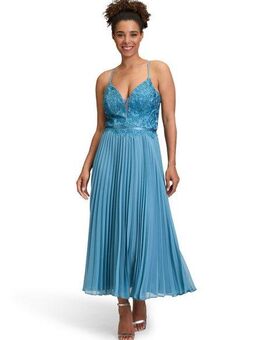 Vera Mont Abendkleid Damen Abendkleid mit Stickerei Plissee