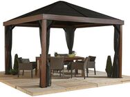 Sojag Pavillon Valencia 12x12 Holzoptik, BxTxH: 363x363x310 cm