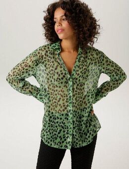 Aniston CASUAL Hemdbluse mit trendfarbenem Animal-Print