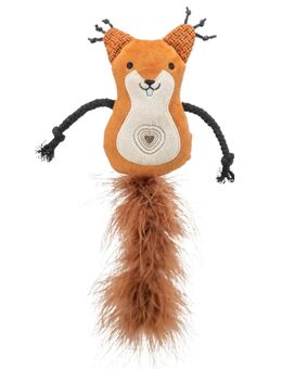 Trixie Katzenspielzeug Eichhörnchen mit Katzenminze - 1 Stück