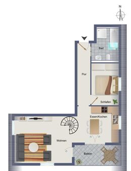 URBAN LIVING - Wohnen in der Karlsvorstadt in Öhringen Haus B Studiowohnung Nr. 10 - Öhringen
