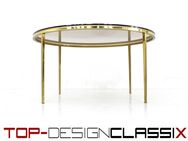 1a! Vereinigte Werkstätten Mid Century Coffee Table Glas Couchtisch gold Vintage Messing - Hamminkeln Zentrum