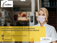 Mitarbeiter (m/w/d) für den Bereich Anästhesieambulanz und Schmerzdienst - Marburg