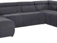 DOMO collection Wohnlandschaft Brandon, whlw. mit Sitztiefenverstellung, inkl. Nierenkissen, mit Kopfteilverstellung, wahlweise Sitztiefenverstellung, U-Form