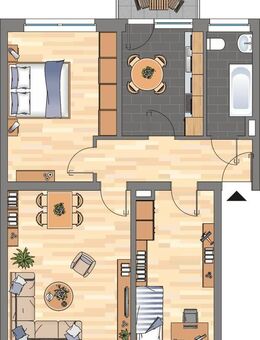 Renovierte, geräumige 3-ZKB-Wohnung in unmittelbarer Citynähe zu vermieten! - Wilhelmshaven