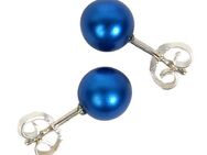 DeMarie Paar Ohrstecker eloxiertes Aluminium blau