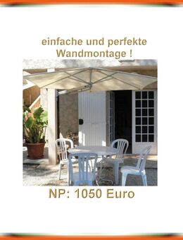 Marken Sonnenschirm 2,70mØ,Wandmontage Marke: Prostor P4, NP:1050€ - Minden Bölhorst