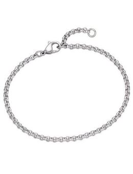 Firetti Edelstahlarmband Schmuck Geschenk Erbskettengliederung, 2,4 mm breit, Made in Germany