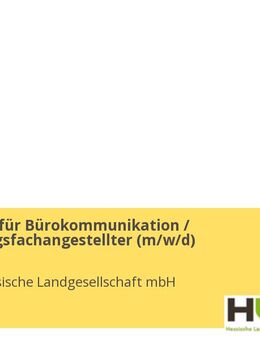 Kaufmann für Bürokommunikation / Verwaltungsfachangestellter (m/w/d) - Gießen
