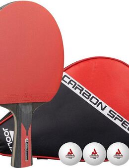 Joola Tischtennisschläger TT-BAT Carbon Speed (Set, mit Bällen, mit Schlägerhülle)